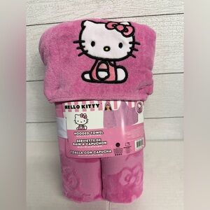 Hello Kitty Pink Hooded Towel for Kids